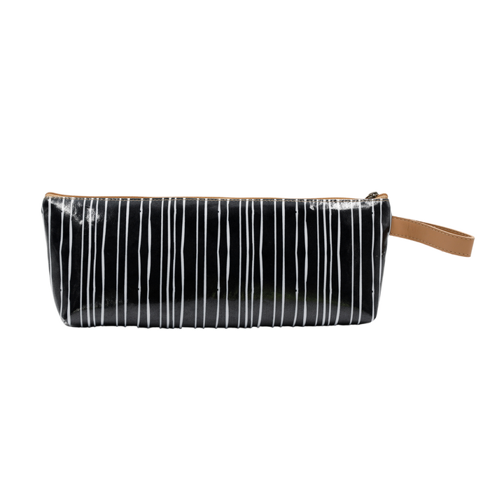 1 Zip Pencil Case - Stripe Black and White