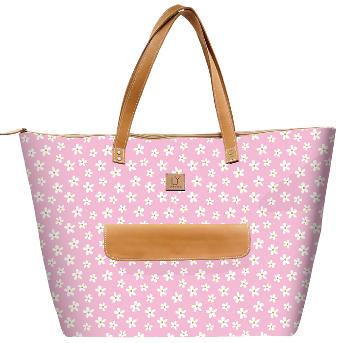 Beach Bag - Pink Daisy