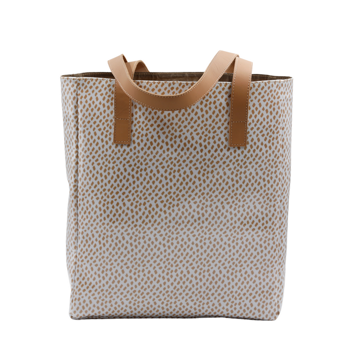 Campus Tote - Scatter Gold on White