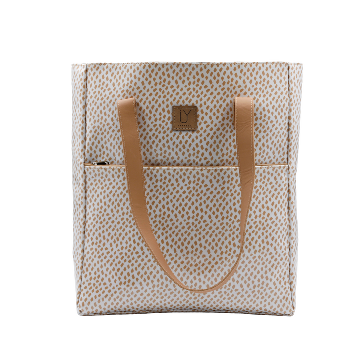 Campus Tote - Scatter Gold on White