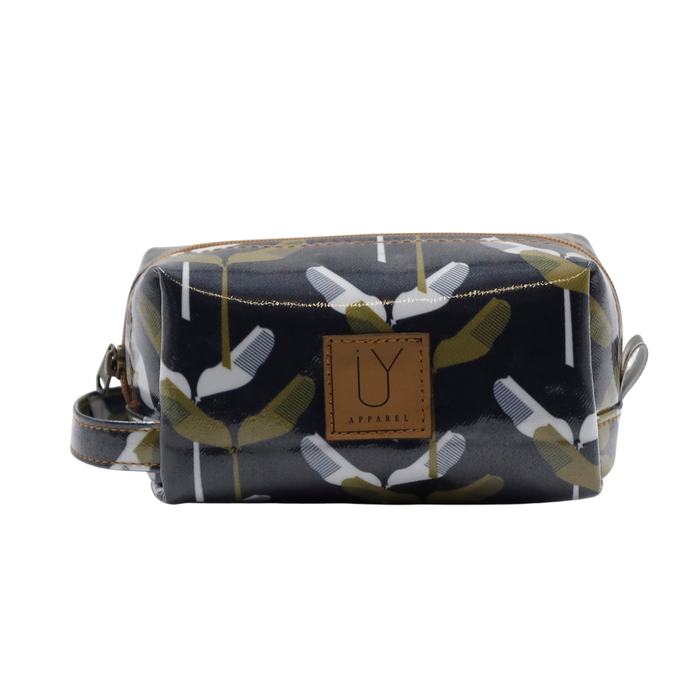 Cosmetic Bag - Banana Leaf Midnight Green