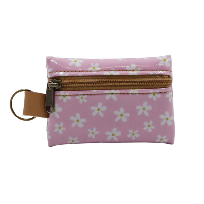 Keyring Pouch - Pink Daisy