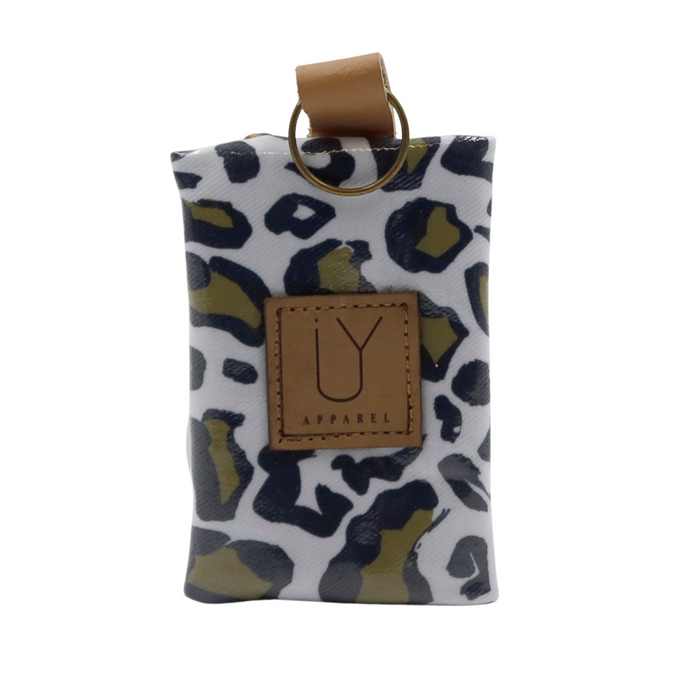 Keyring Pouch - Leopard Khaki