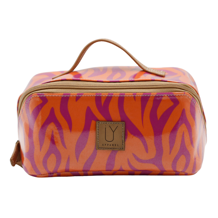 Large Cosmetic Bag - Tangerine Tiger