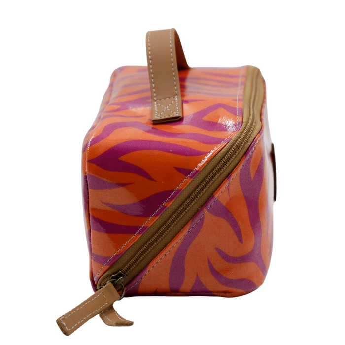 Large Cosmetic Bag - Tangerine Tiger