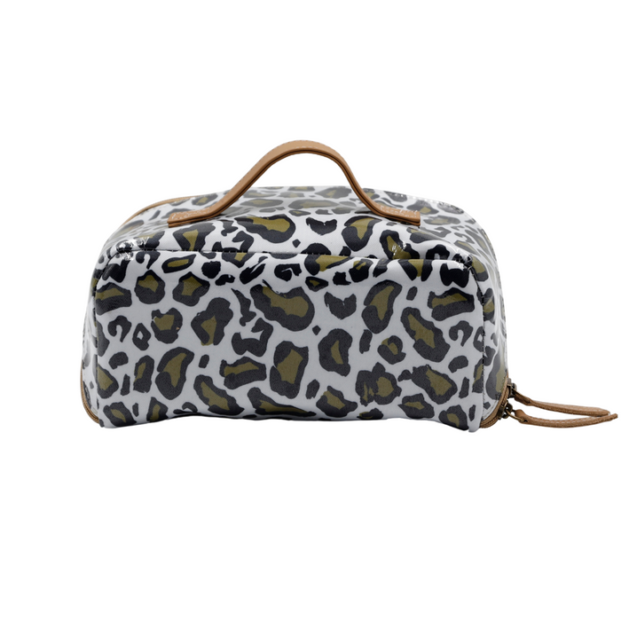 Large Cosmetic Bag - Leopard Khaki