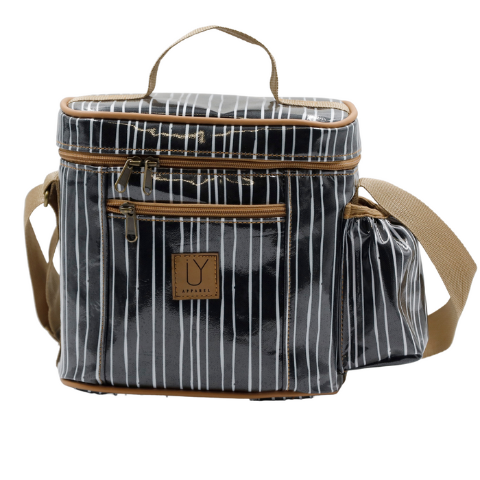 Snakpak Lunch Cooler - Stripe Black and White