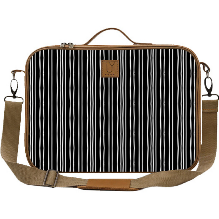 Laptop Bag - Stripe Black and White