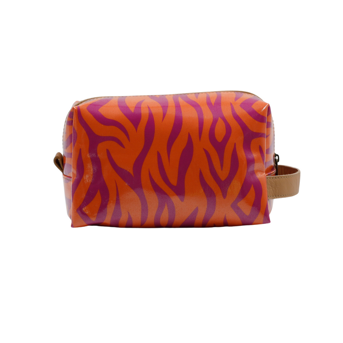 Soft Cosmetic Bag - Tangerine Tiger