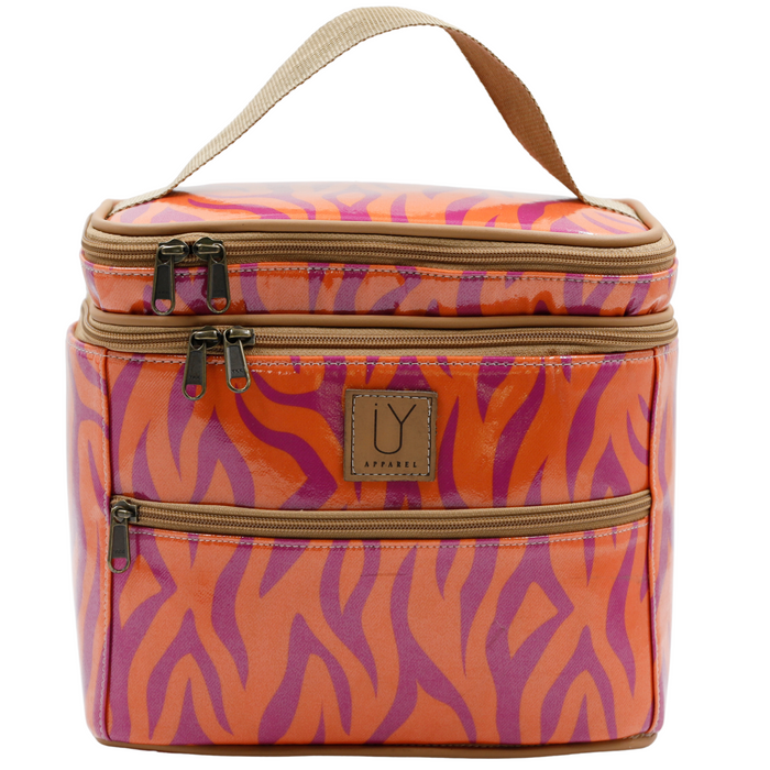 Stand Up Toiletry Bag - Tangerine Tiger