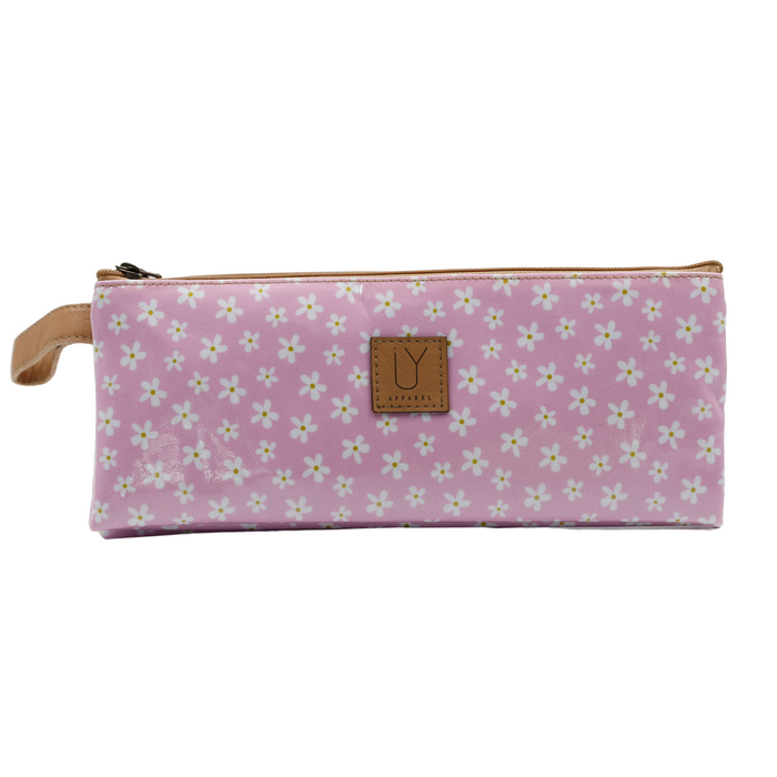 1 Zip Pencil Case - Pink Daisy