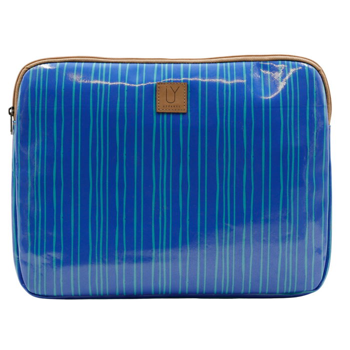 Laptop Sleeve Large - Stripe Aqua