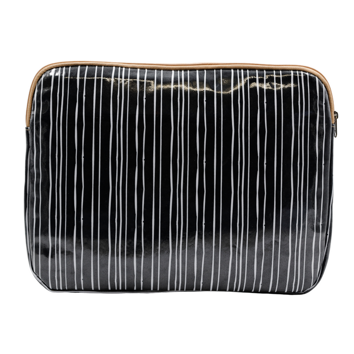 Laptop Sleeve Large - Stripe Black and White