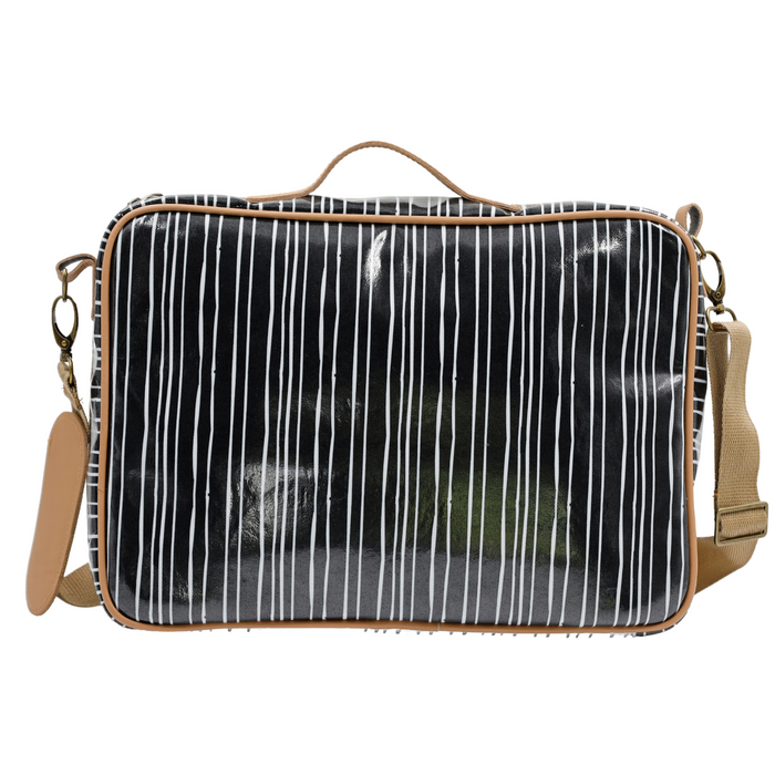 Laptop Bag - Stripe Black and White